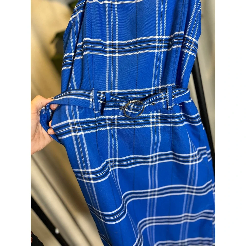 Justice blue plaid